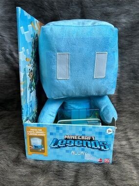 NEW MINECRAFT Legends Allay Collectible PLUSH Blue With Lights & Sounds Toy Gift